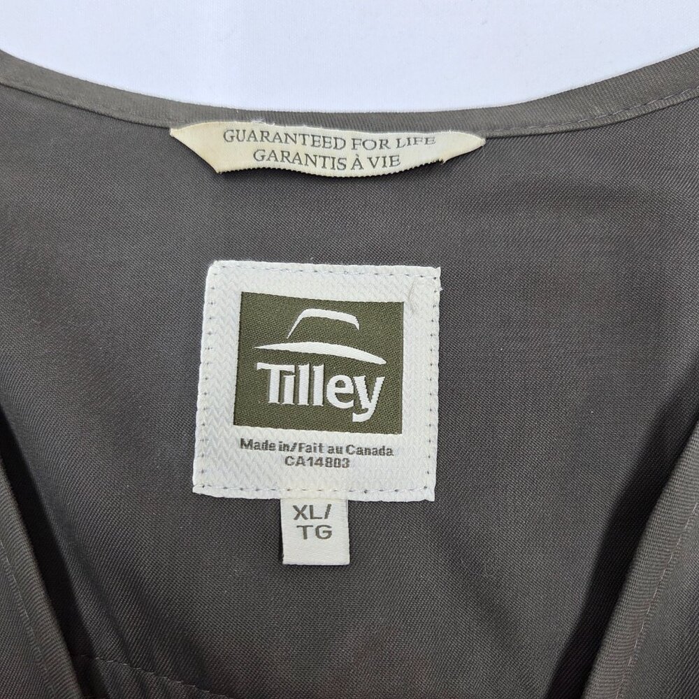 Tilley Men XXL Vest Hiking Hunting Fishing Outdoor Walking Unisex Olive Green - Picture 3 of 12